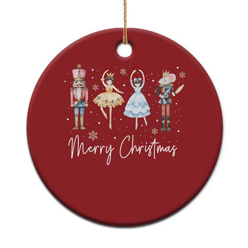 Merry Xmas Nutcracker Ballerina Mouseking Christmas Ornament TS11