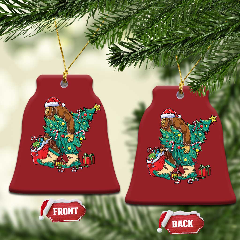 Funny Santa Bigfoot Xmas Tree Christmas Ornament TS11