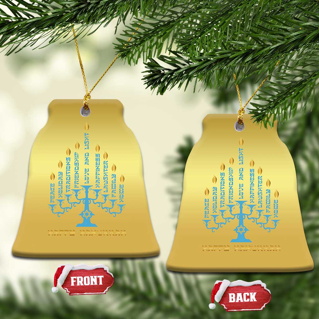 Happy Hanukkah Menorah Chanukah Jewish Holiday Christmas Ornament TS11