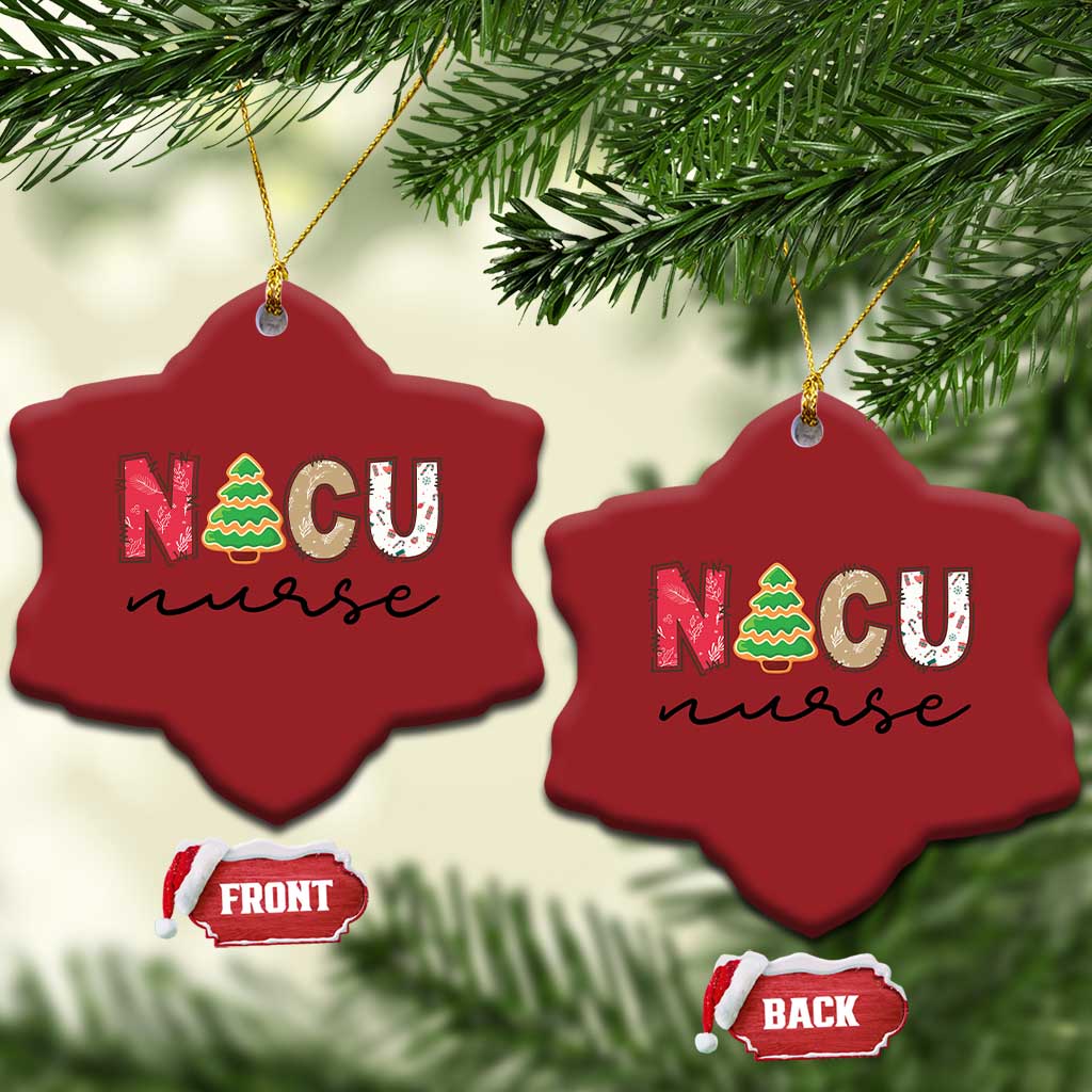 Funny NICU Labor Delivery Nurse Xmas Xmas Tree Christmas Ornament TS11