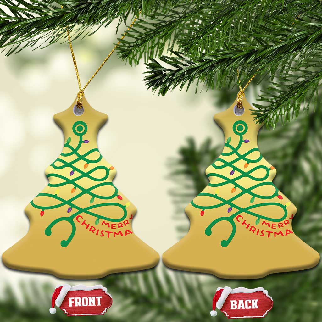 Funny Merry Xmas Nurse Christmas Ornament Stethoscope Xmas Tree TS11