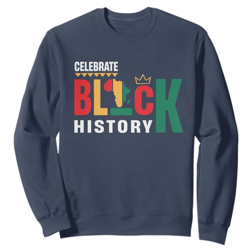 Celebrate Black History Month Sweatshirt African American History Africa Map TS11