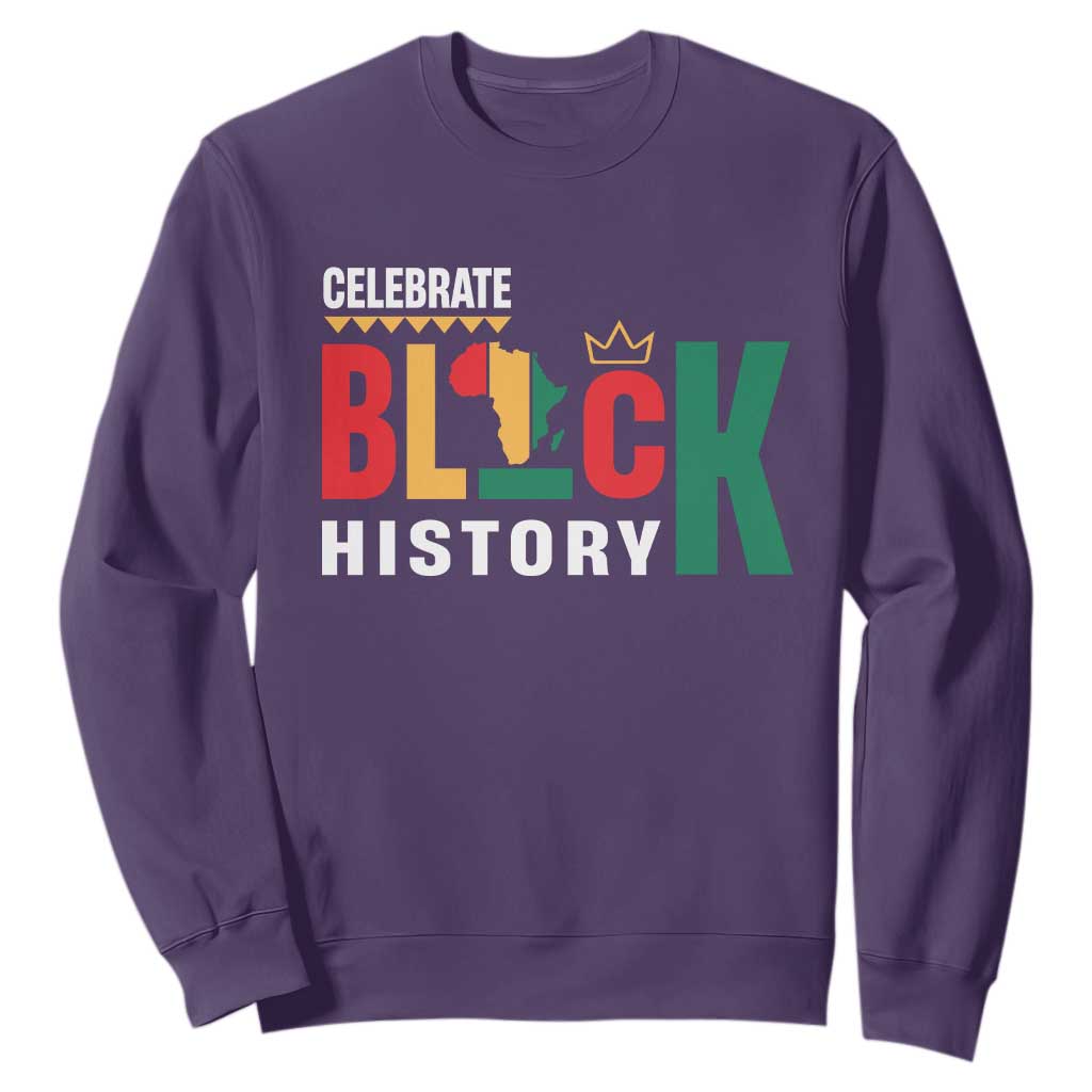 Celebrate Black History Month Sweatshirt African American History Africa Map TS11