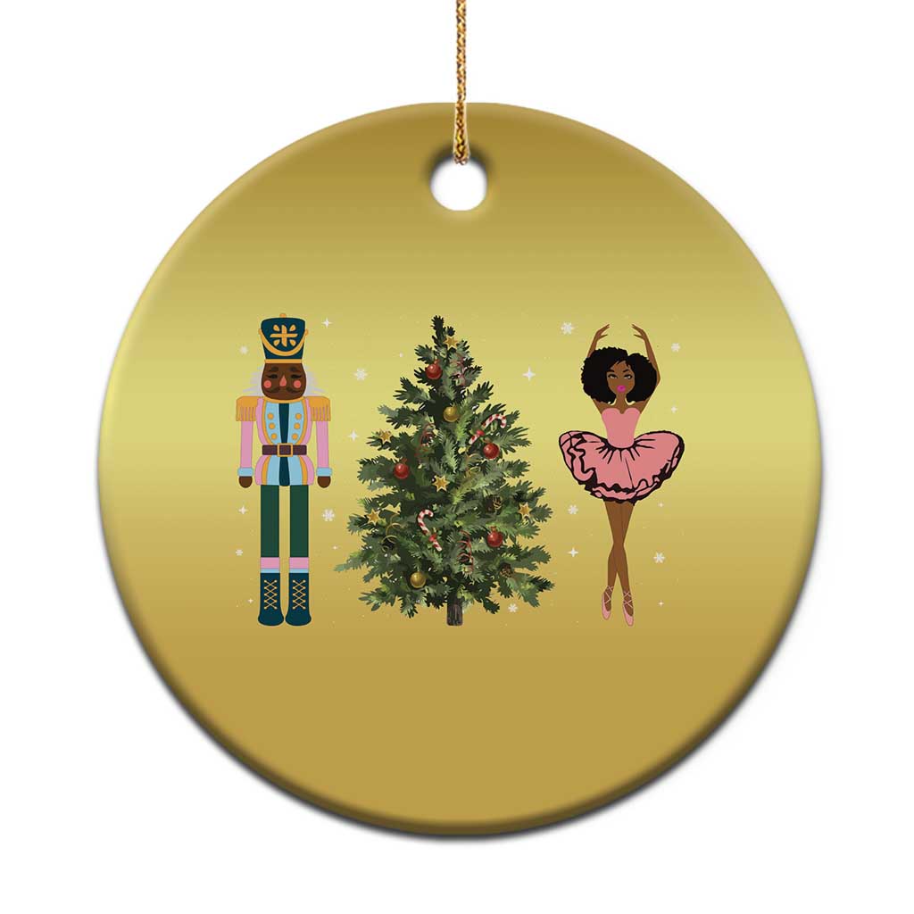Funny Black Ballerina Nutcracker African American Xmas Christmas Ornament TS11