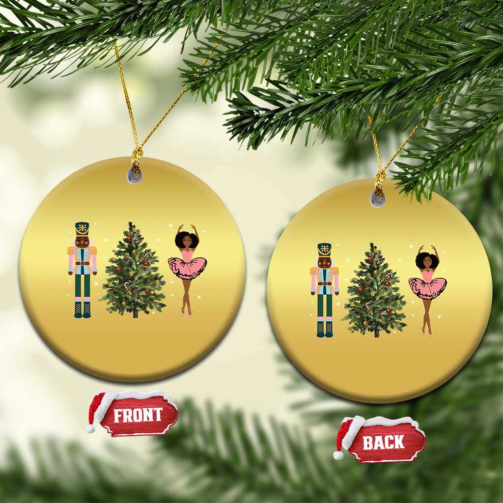 Funny Black Ballerina Nutcracker African American Xmas Christmas Ornament TS11