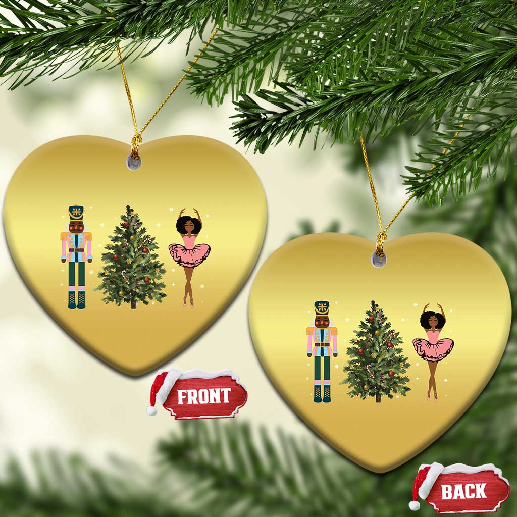 Funny Black Ballerina Nutcracker African American Xmas Christmas Ornament TS11
