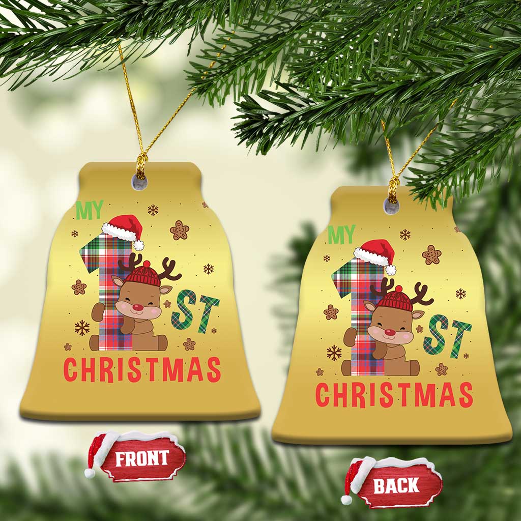 My First Xmas Cute Reindeer Santa Hat Christmas Ornament TS11