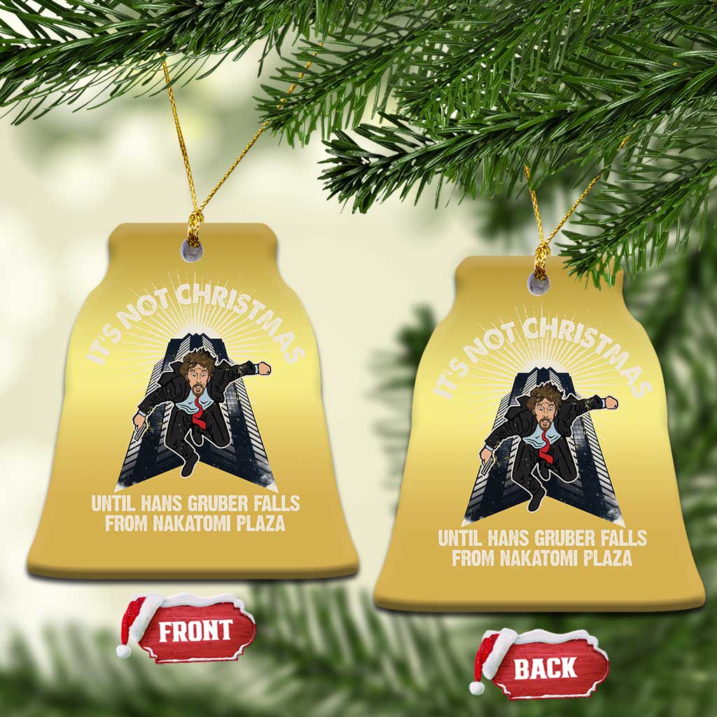 Funny Nakatomi Plaza Christmas Ornament It's Not Xmas Until Hans Gruber Falls From Nakatomi Plaza TS11