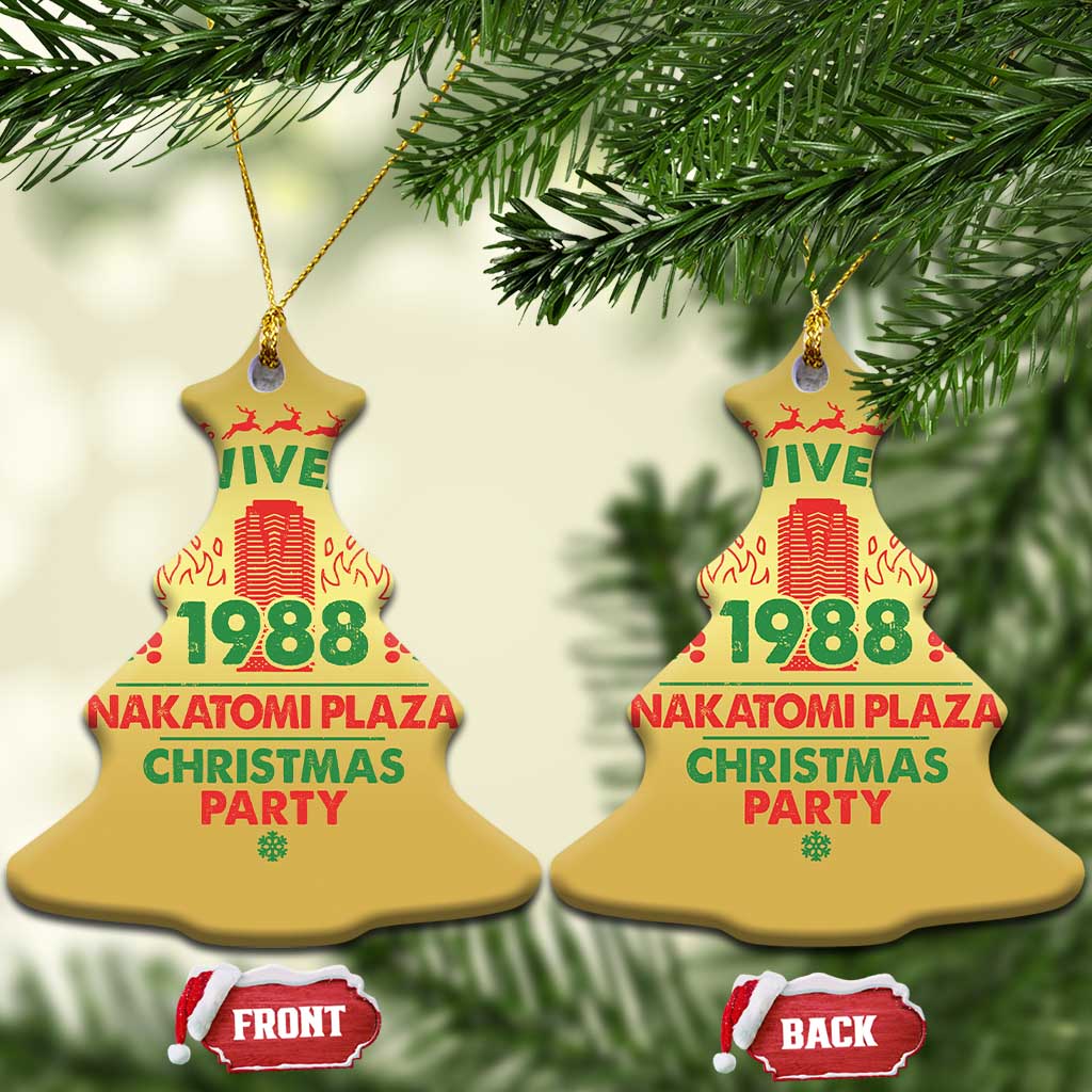 I Survived The 1988 Nakatomi Plaza Xmas Party Christmas Ornament Vintage Mistletoe TS11