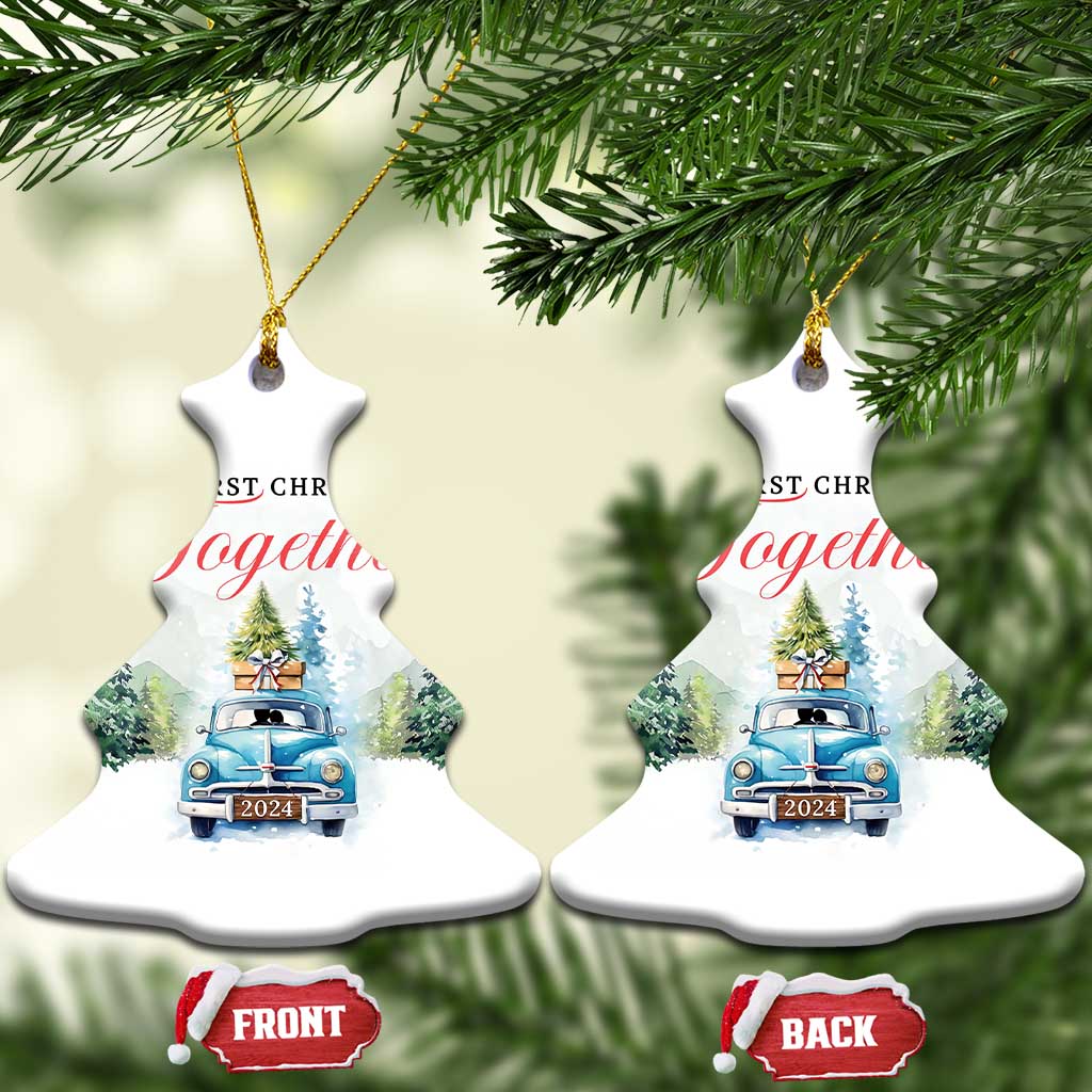 Our First Xmas Together 2024 Car Snow Christmas Ornament TS11