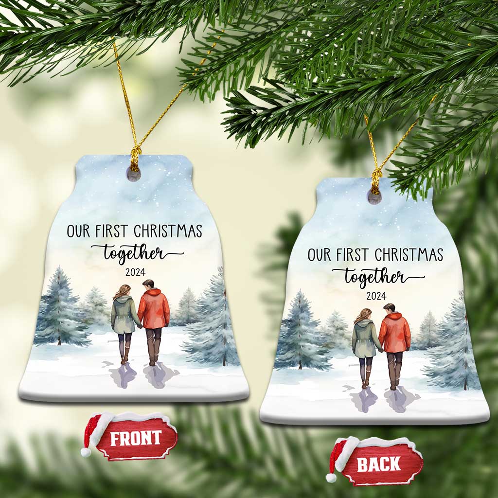 Our First Christmas Together 2024 Snow Christmas Ornament TS11