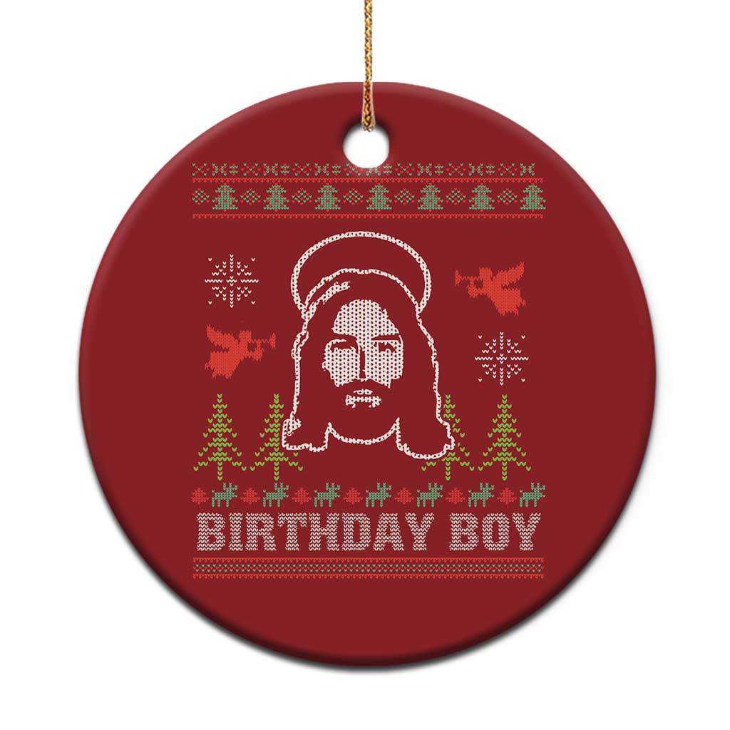 Funny Christian Xmas Christmas Ornament Birthday Boy Jesus God Xmas Tree Angels TS11