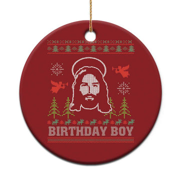 Funny Christian Xmas Christmas Ornament Birthday Boy Jesus God Xmas Tree Angels TS11