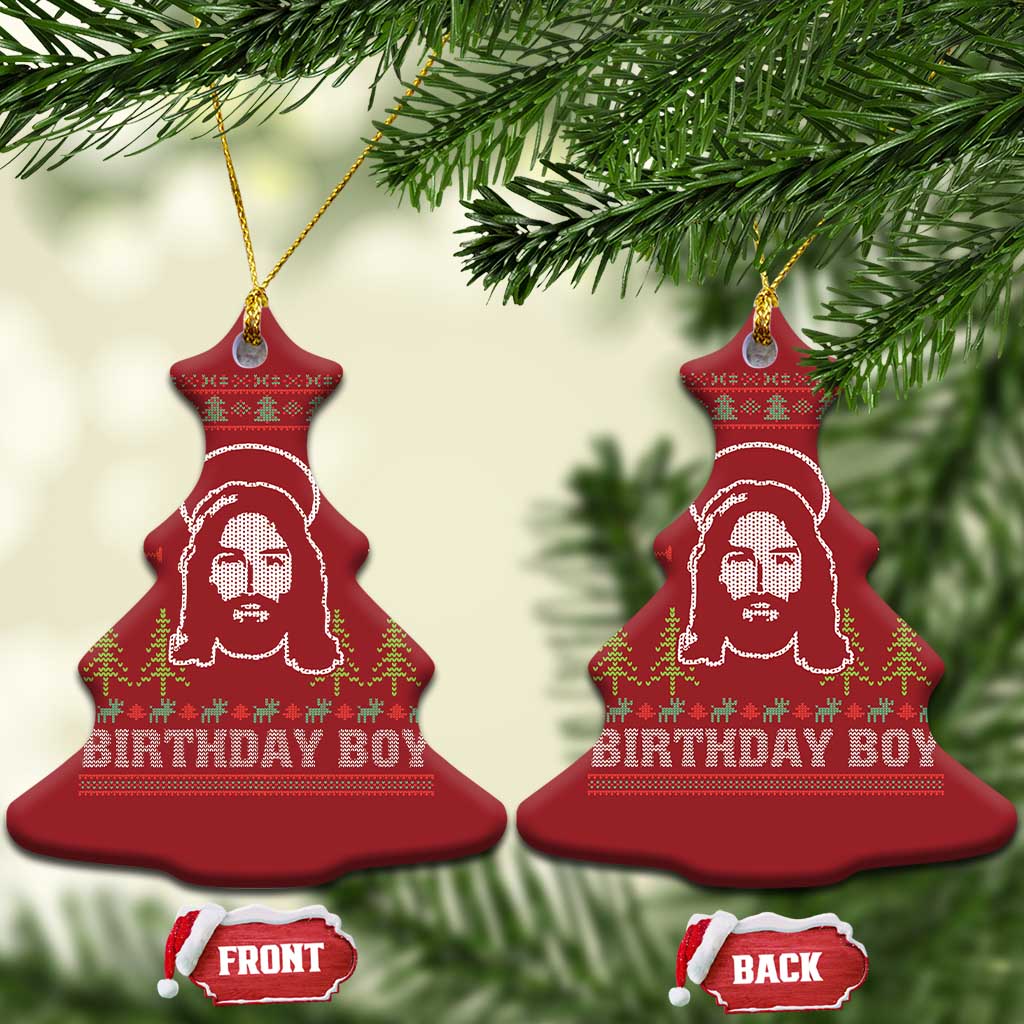 Funny Christian Xmas Christmas Ornament Birthday Boy Jesus God Xmas Tree Angels TS11