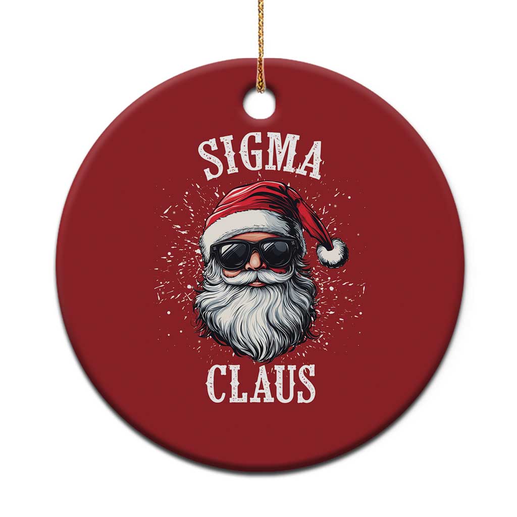 Funny Xmas Santa Christmas Ornament Sigma Claus Cool Santa The Rizzler Meme TS11
