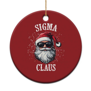 Funny Xmas Santa Christmas Ornament Sigma Claus Cool Santa The Rizzler Meme TS11