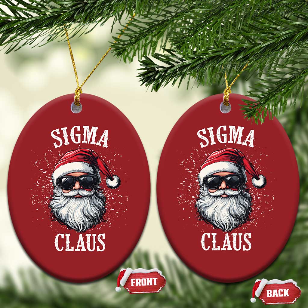 Funny Xmas Santa Christmas Ornament Sigma Claus Cool Santa The Rizzler Meme TS11