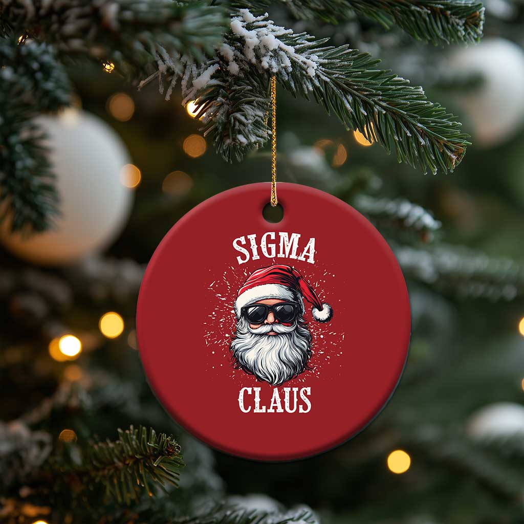 Funny Xmas Santa Christmas Ornament Sigma Claus Cool Santa The Rizzler Meme TS11