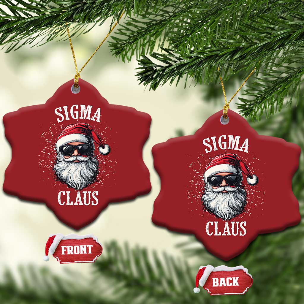 Funny Xmas Santa Christmas Ornament Sigma Claus Cool Santa The Rizzler Meme TS11