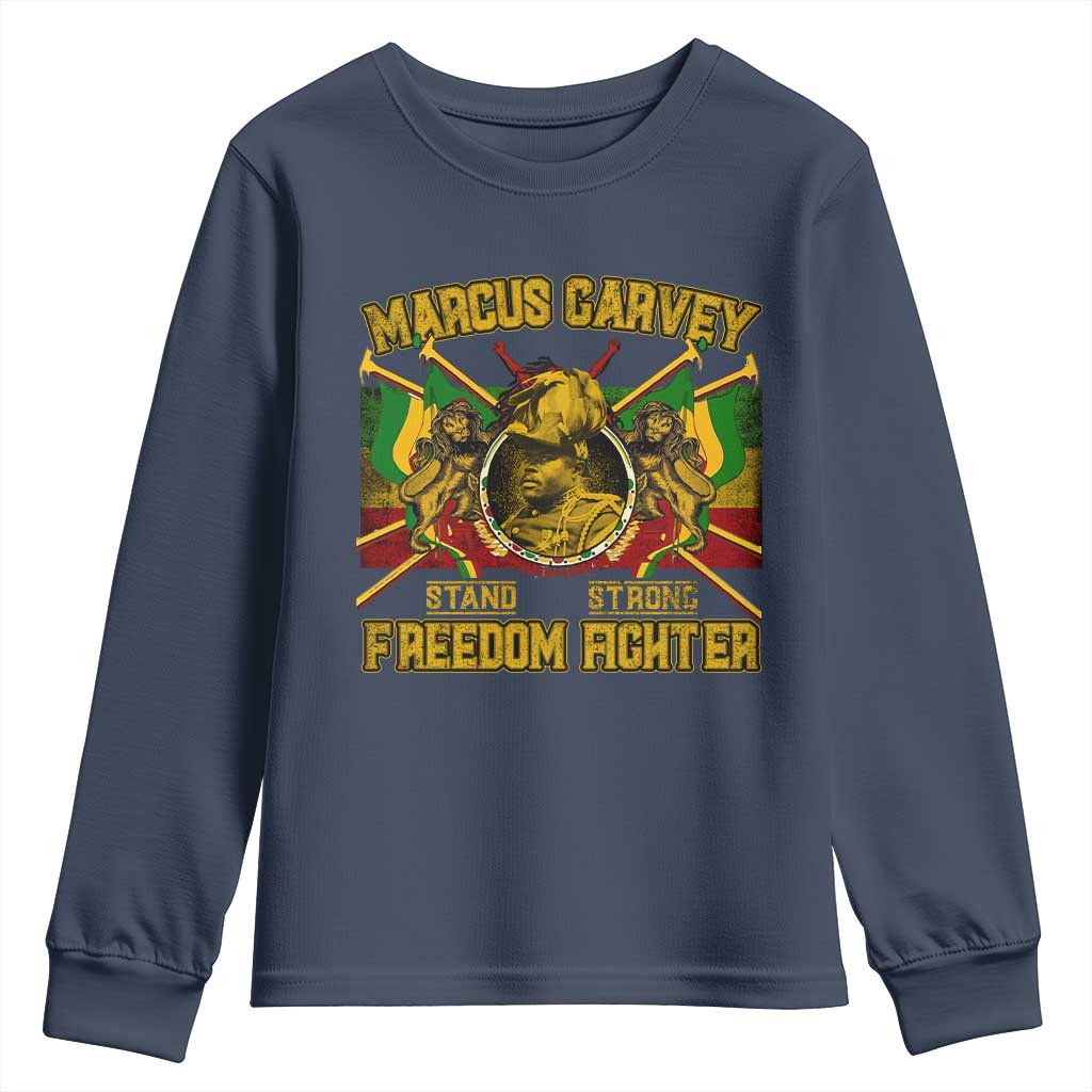 Marcus Garvey Youth Sweatshirt Stand Strong Freedom Fighter Black History TS11