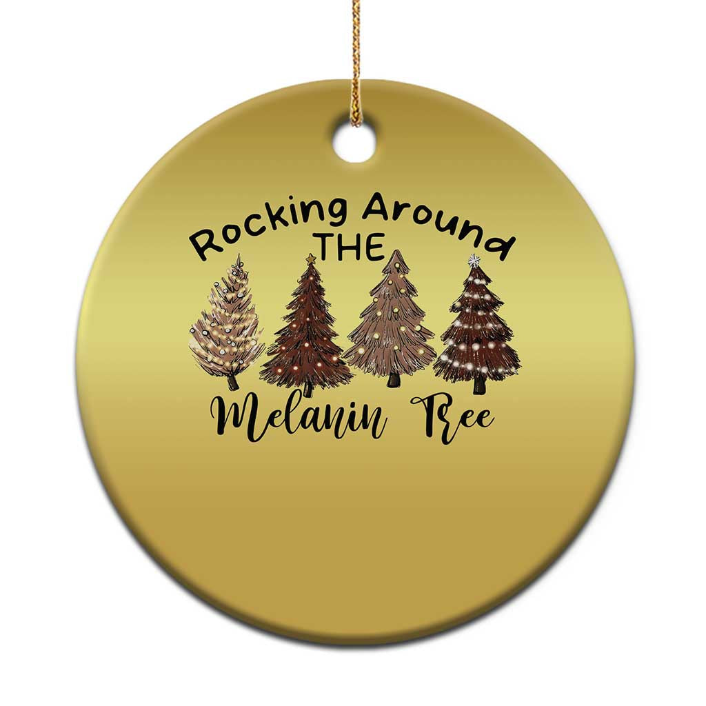 Xmas African American Christmas Ornament Rocking Around The Melanin Tree Xmas Tree TS11