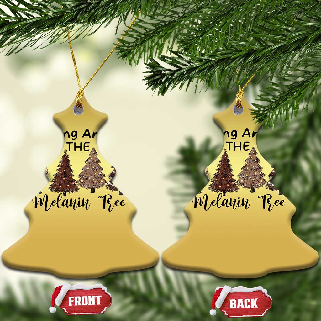 Xmas African American Christmas Ornament Rocking Around The Melanin Tree Xmas Tree TS11