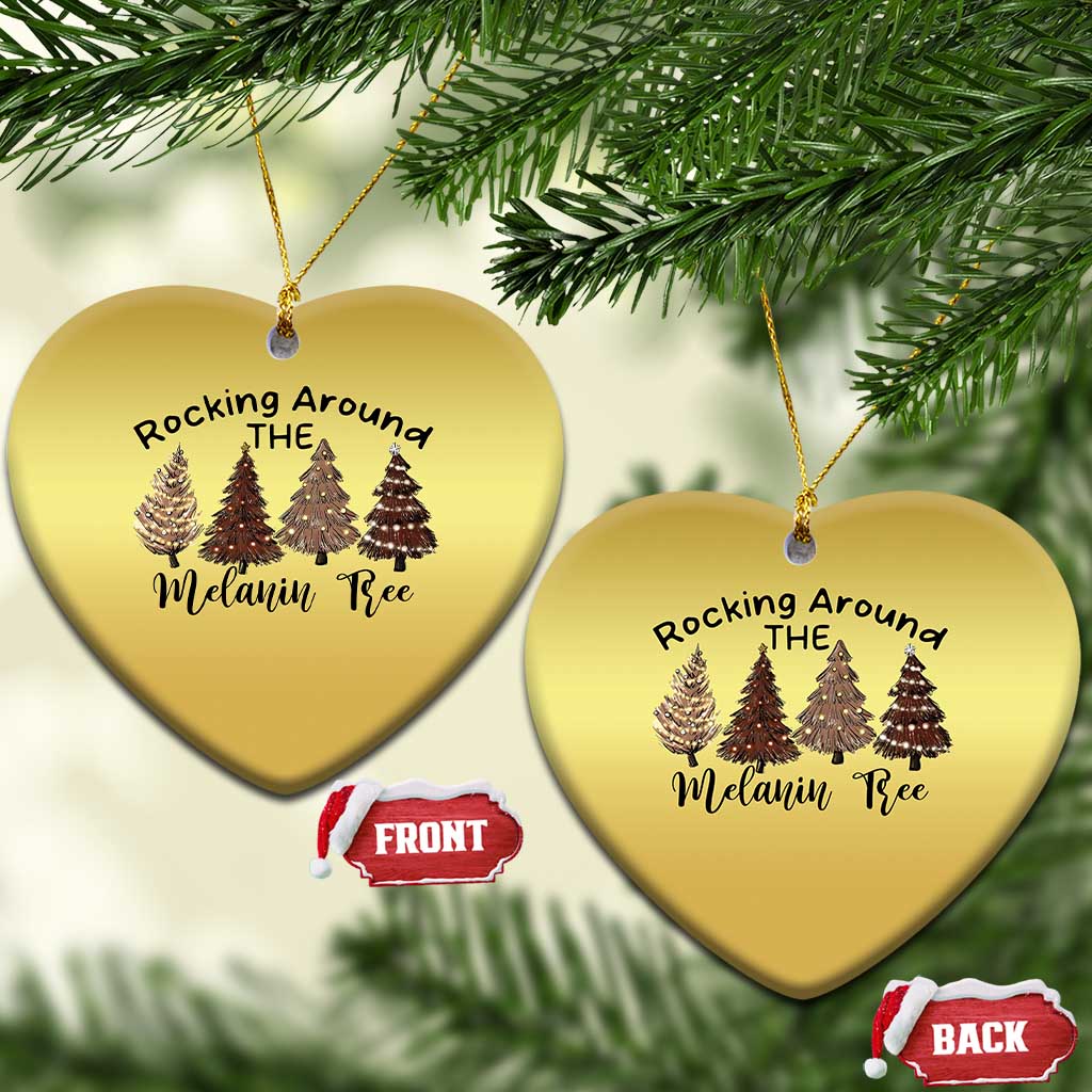 Xmas African American Christmas Ornament Rocking Around The Melanin Tree Xmas Tree TS11