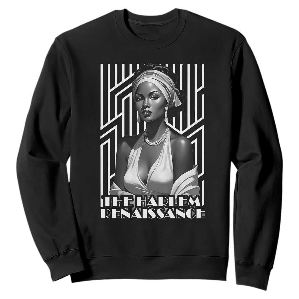 The Harlem Renaissance Sweatshirt Black Woman Black History Month 1920s TS11