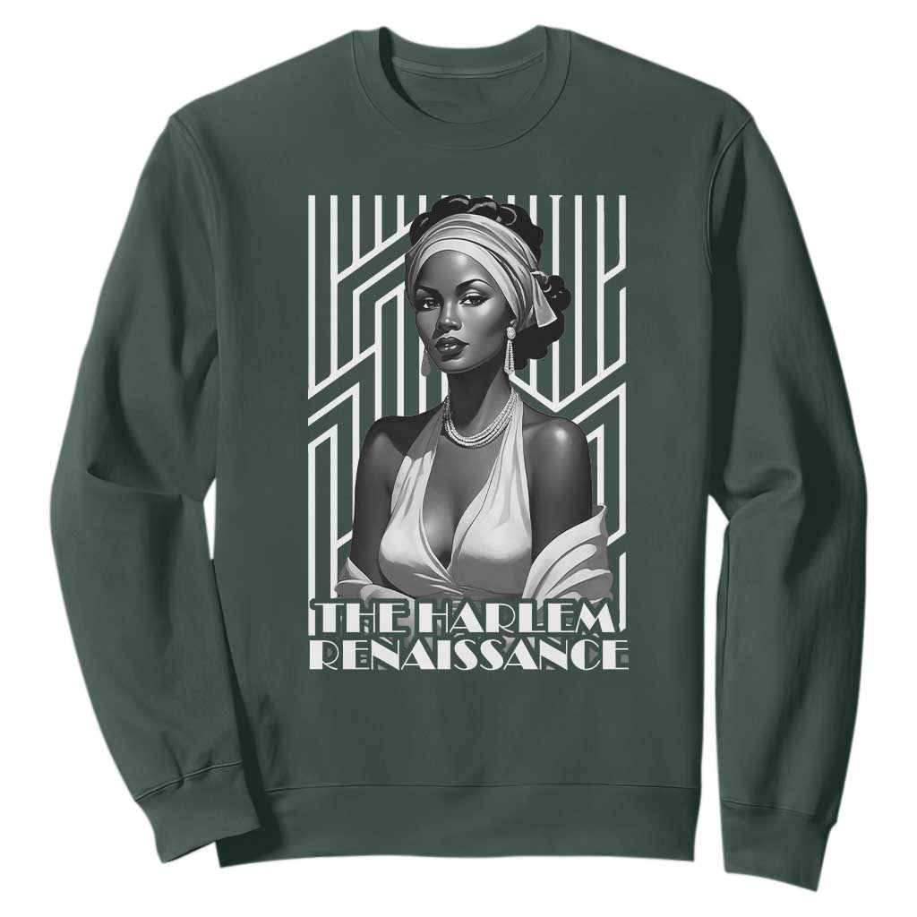 The Harlem Renaissance Sweatshirt Black Woman Black History Month 1920s TS11