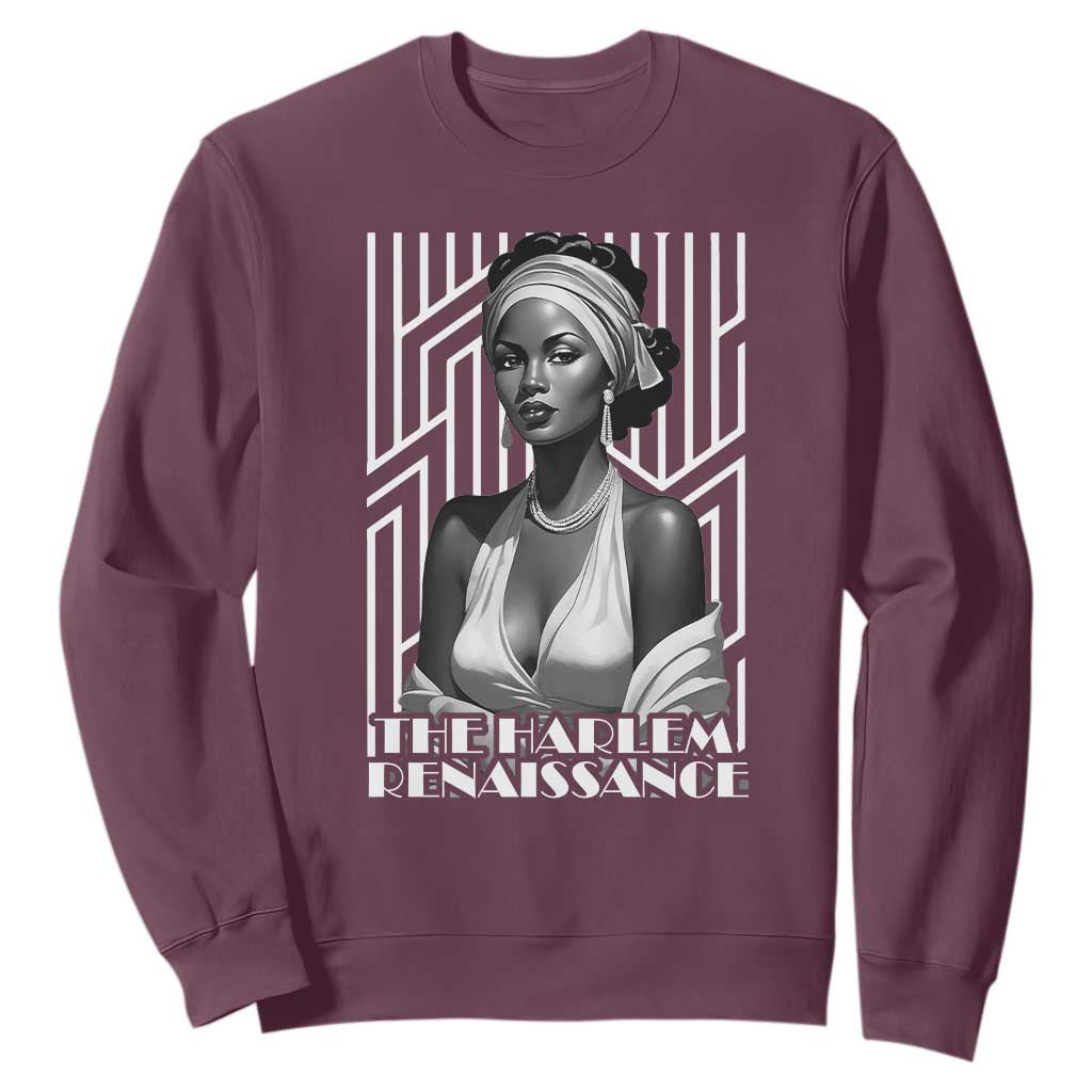 The Harlem Renaissance Sweatshirt Black Woman Black History Month 1920s TS11