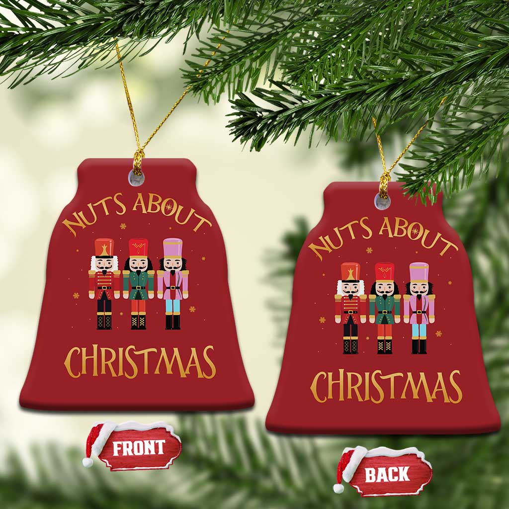 Funny Xmas Nutcracker Christmas Ornament Nuts About Xmas Snowflake TS11