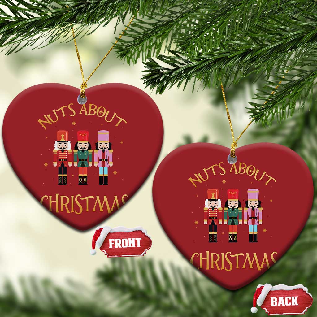 Funny Xmas Nutcracker Christmas Ornament Nuts About Xmas Snowflake TS11