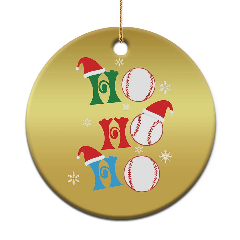 Funny Xmas Baseball Christmas Ornament Triple Ho Sport Santa Hat TS11