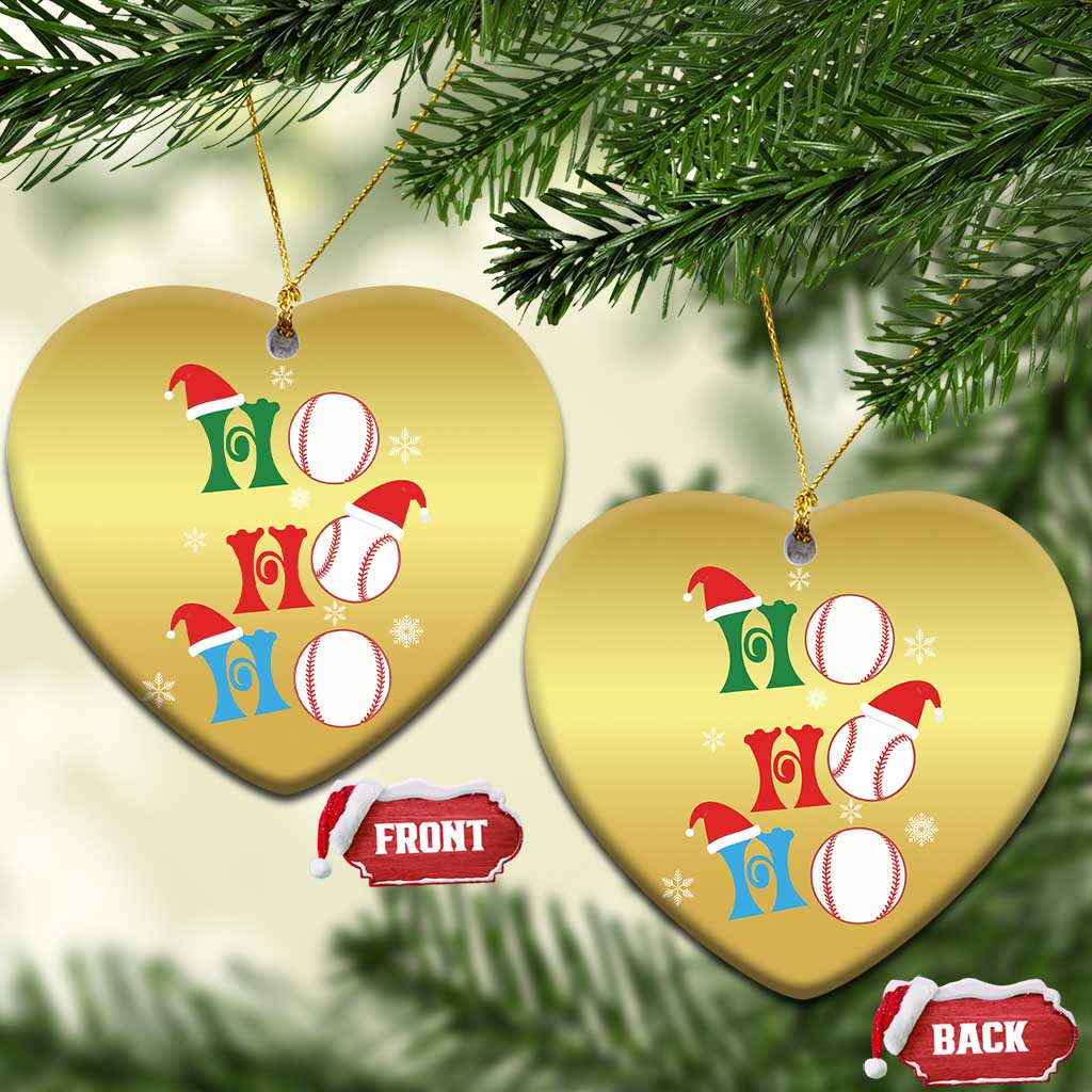 Funny Xmas Baseball Christmas Ornament Triple Ho Sport Santa Hat TS11