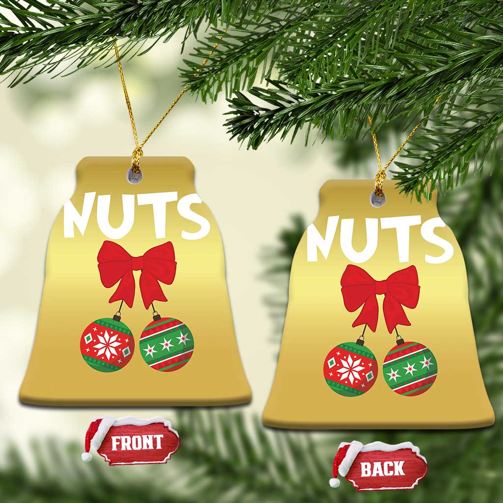 Funny Xmas Couple Christmas Ornament Chest Nuts Baubles TS11