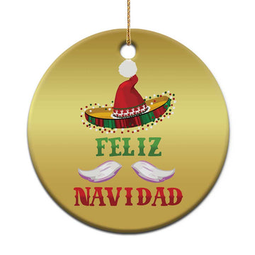 Funny Xmas In Mexico Christmas Ornament Feliz Navidad Sombrero Santa Hat TS11
