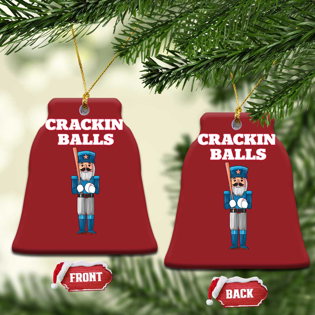 Funny Nutcracker Baseball Christmas Ornament Crackin' Balls Baseball Players TS11