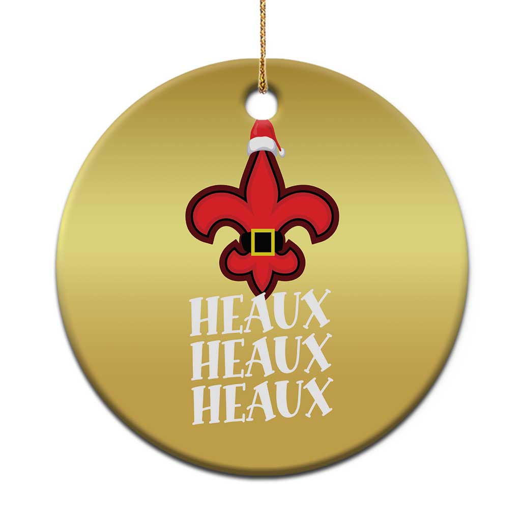 Funny Cajun Louisiana Xmas Christmas Ornament Heaux Heaux Heaux New Orleans Santa Hat TS11