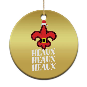 Funny Cajun Louisiana Xmas Christmas Ornament Heaux Heaux Heaux New Orleans Santa Hat TS11