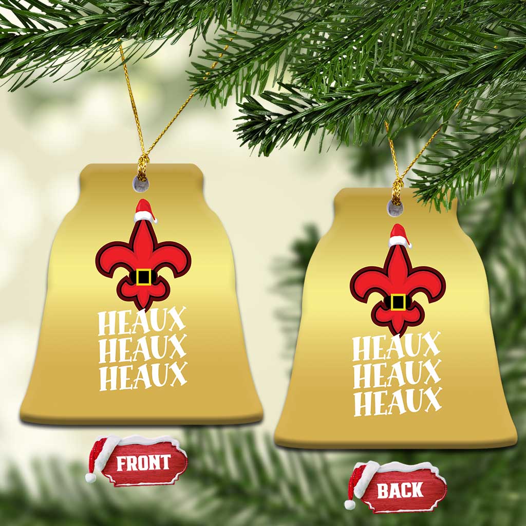 Funny Cajun Louisiana Xmas Christmas Ornament Heaux Heaux Heaux New Orleans Santa Hat TS11