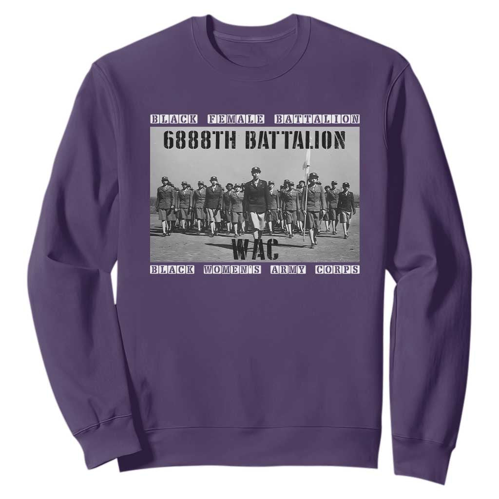 6888th Battalion Sweatshirt Black Female Battalion WAC Women's Army Corps Black History TS11