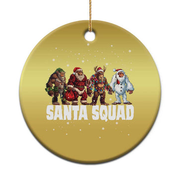 Funny Xmas Bigfoot Christmas Ornament Santa Squad Sasquatch Cosplay Elf Santa Snowman TS11