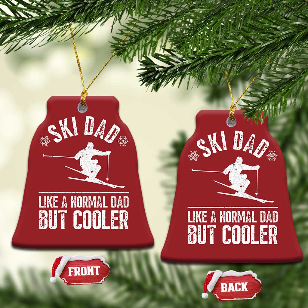 Funny Skiing Father's Day Christmas Ornament Ski Dad Like A Normal Dad But Cooler TS11