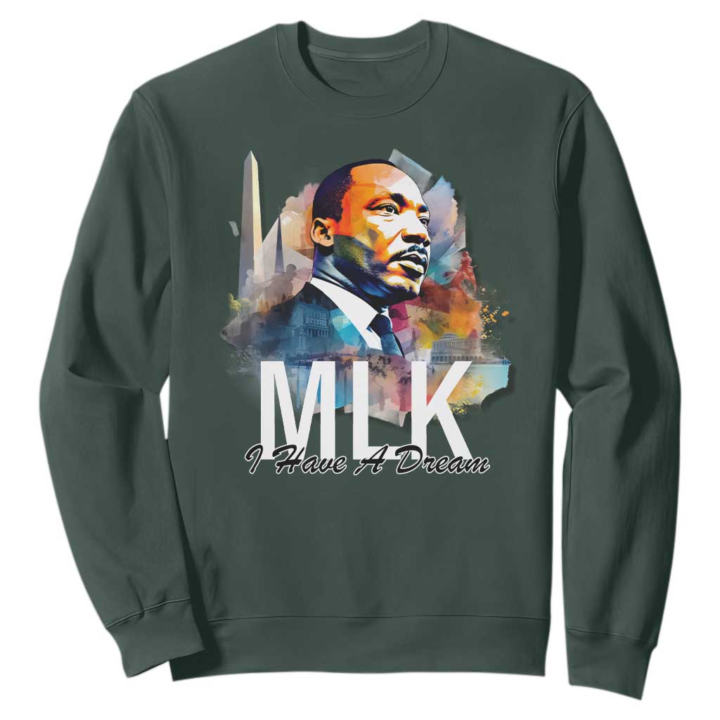 MLK Quote I Have A Dream Sweatshirt Martin Luther King Portrait Black History Month TS11