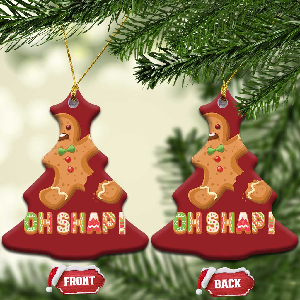Funny Xmas Gingerbread Christmas Ornament Oh Snap Cookie Baking TS11
