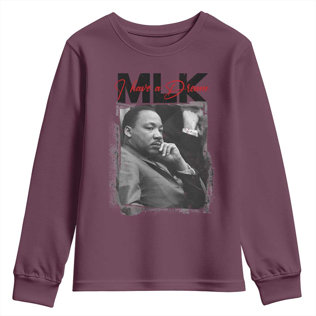 MLK I Have A Dream Youth Sweatshirt Dr Martin Luther King Black History Month TS11
