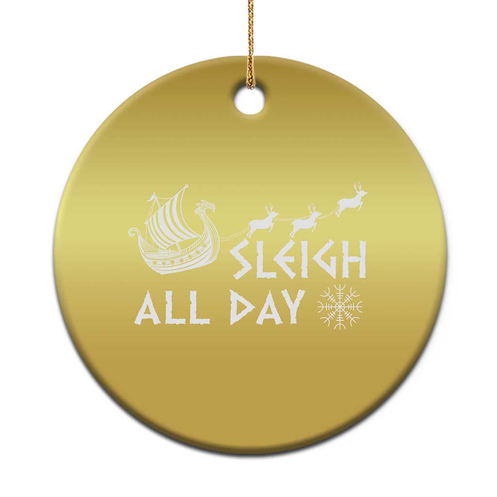 Xmas Viking Christmas Ornament Sleigh All Day Reindeers Longships TS11