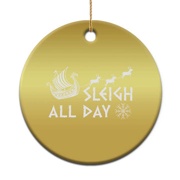 Xmas Viking Christmas Ornament Sleigh All Day Reindeers Longships TS11