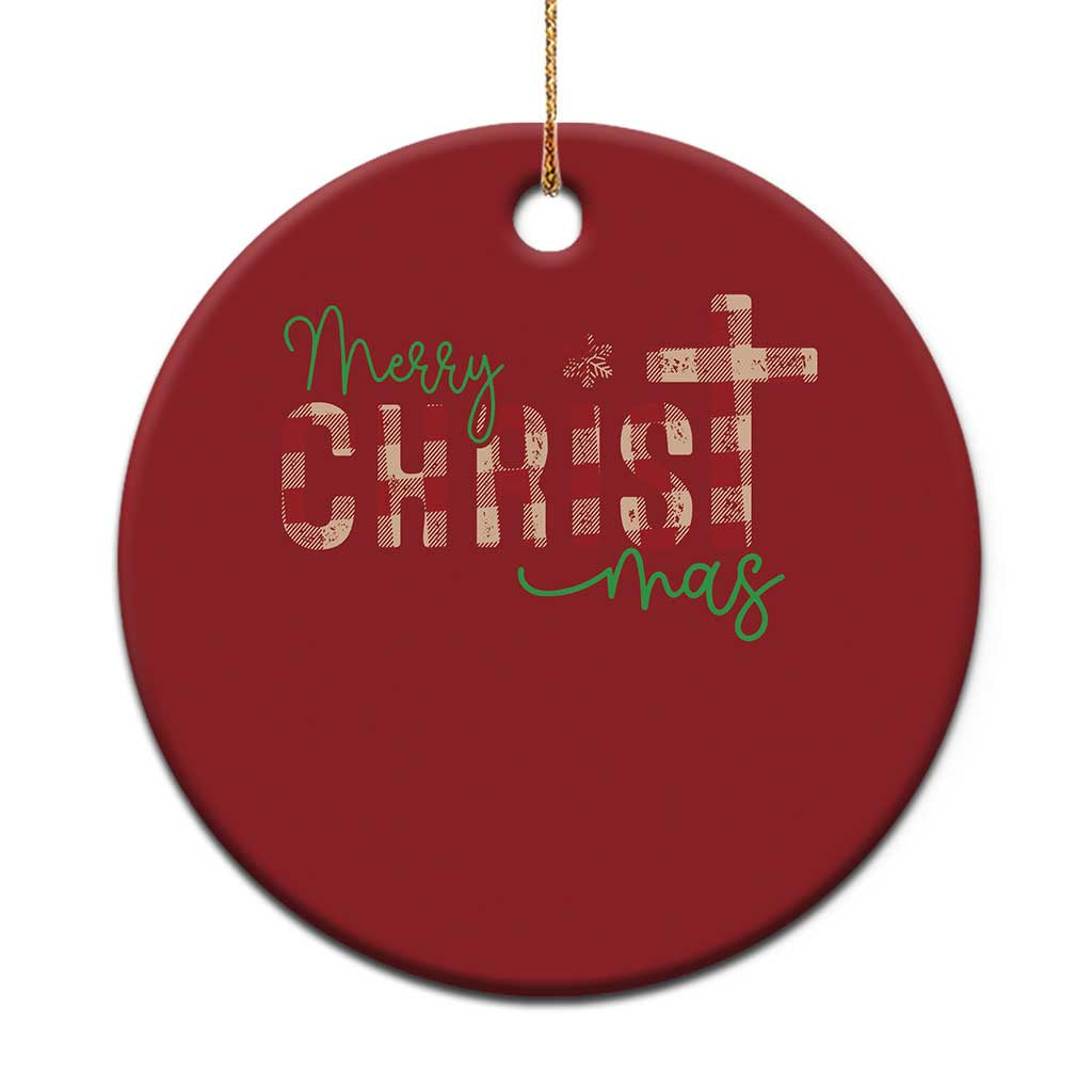 Christian Xmas Christmas Ornament Merry Xmas Cross Faith TS11