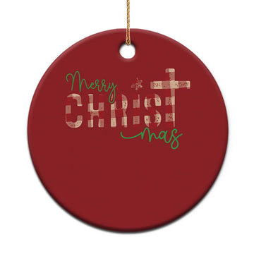Christian Xmas Christmas Ornament Merry Xmas Cross Faith TS11